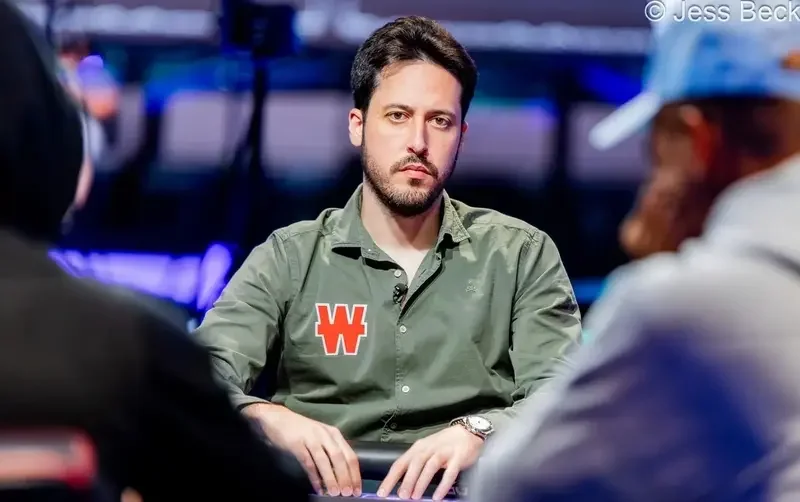 Adrián Mateos lifts the 2026 WSOP bracelet after winning the $250,000 Super High Roller — a record sixth career title for the Spanish poker player