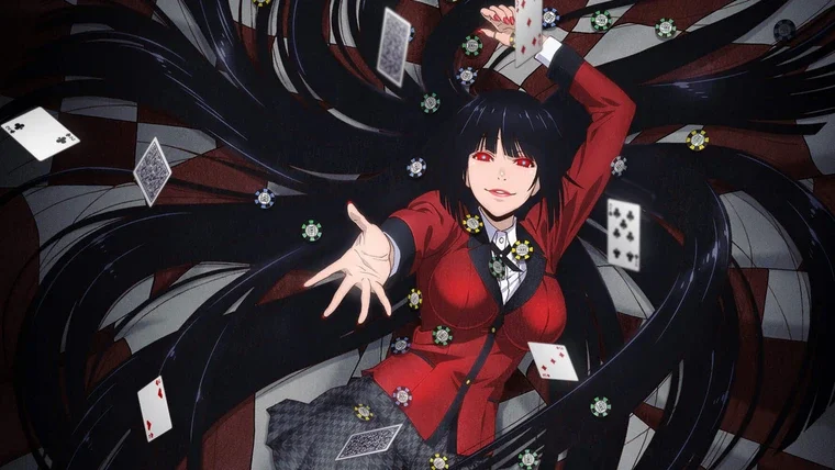 Yumeko Jabami from “Kakegurui”: the thrill that starts with the first card.